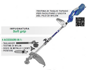 Hyundai 35704 Decespugliatore elettrico 220V Multifunzione 4in1 1400W