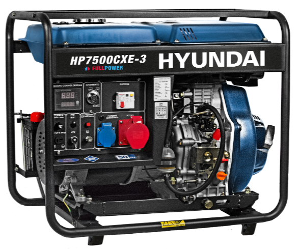 Hyundai 65223 Generatore Diesel Avr Full Power 230V-400V ( Max MF 5.0 Kw )( Max TF 5.5 Kw )