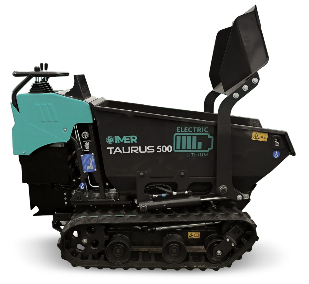 Imer 1108051 Taurus 500 Electric Minidumper a batteria con pala , portata 500 kg ,incluso batterie 4kWh 80Ah + caricabatterie esterno