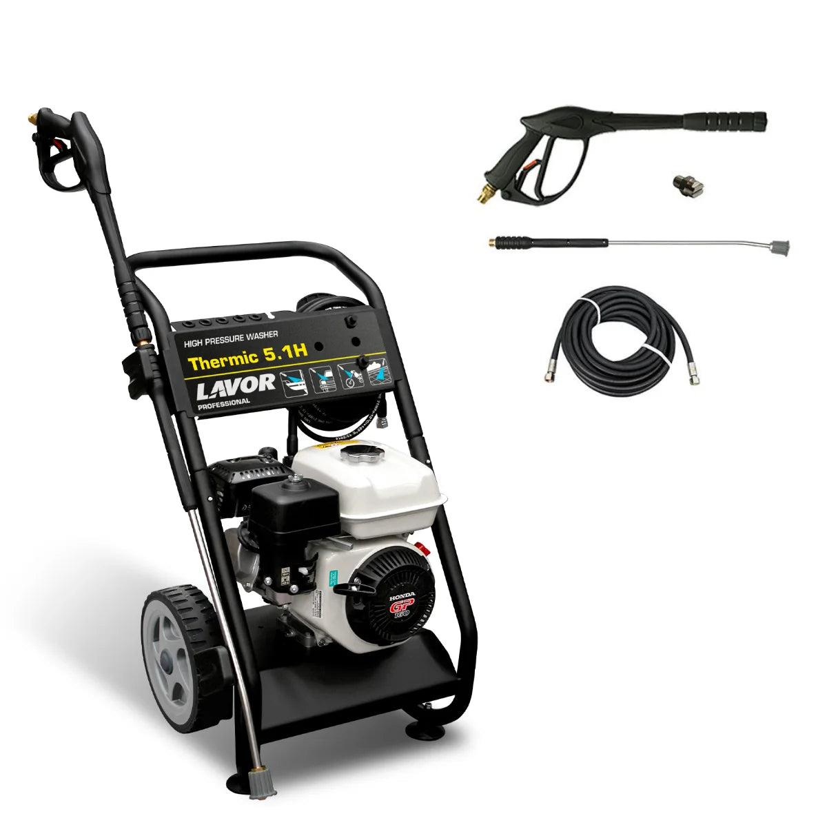Lavor THERMIC 5.1H - Idropulitrice a scoppio motore Honda GP 160 a freddo