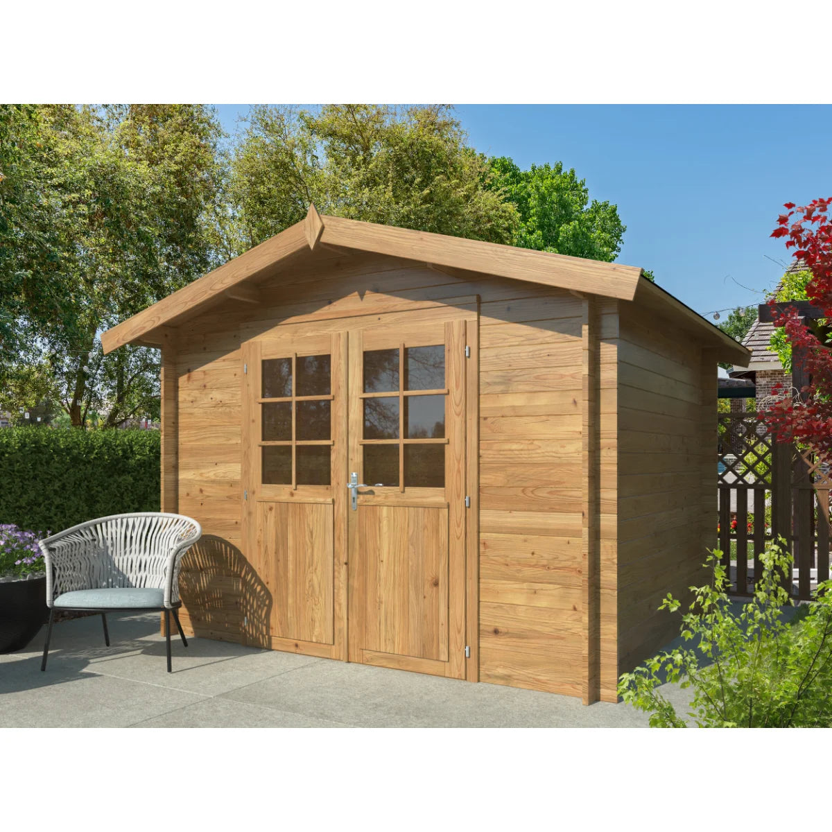 Losa Legnami Arisa - Casetta da giardino in legno impregnato 250x250x235cm