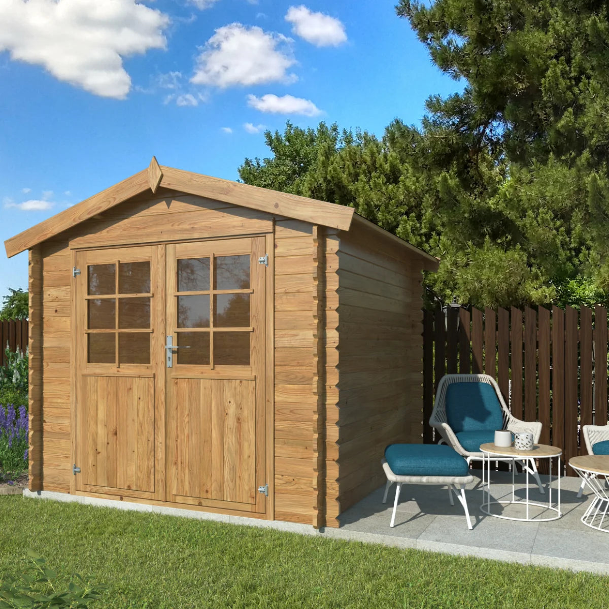 Losa Legnami Arisa - Casetta da giardino in legno impregnato 250x250x235cm