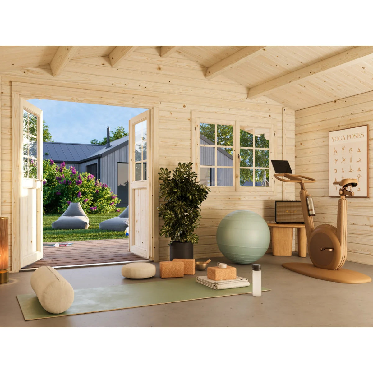 Losa Legnami Britta A - Casetta da giardino in legno impregnato 446x446 cm