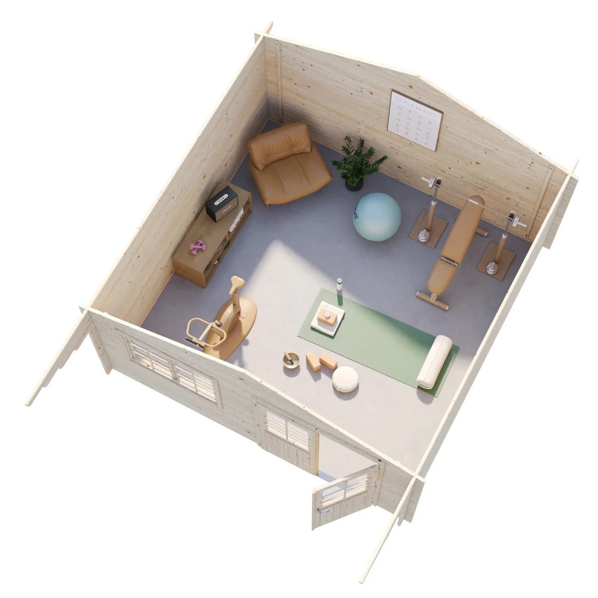 Losa Legnami Britta A - Casetta da giardino in legno impregnato 446x446 cm
