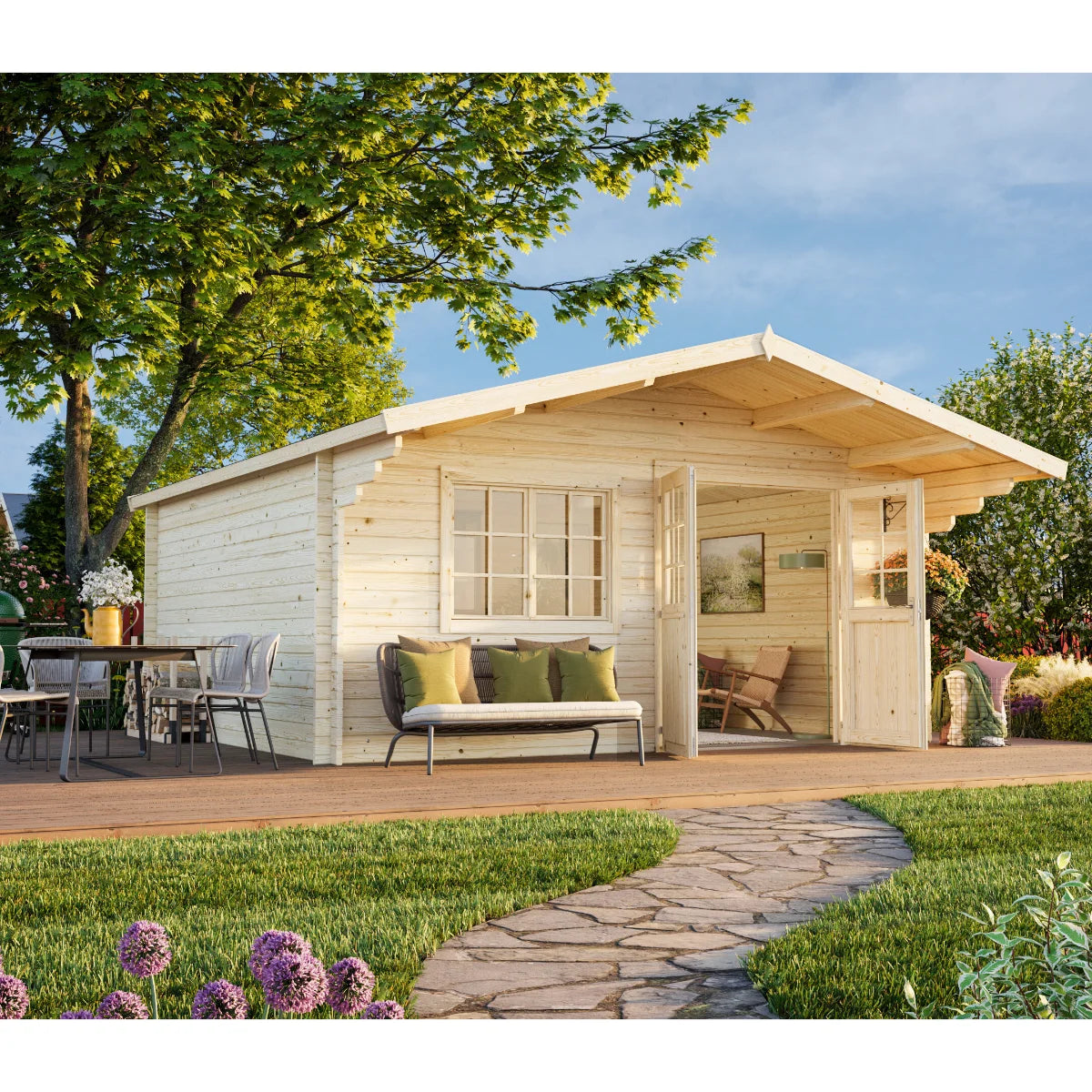Losa Legnami Britta B - Casetta da giardino in legno impregnato 500x445 cm