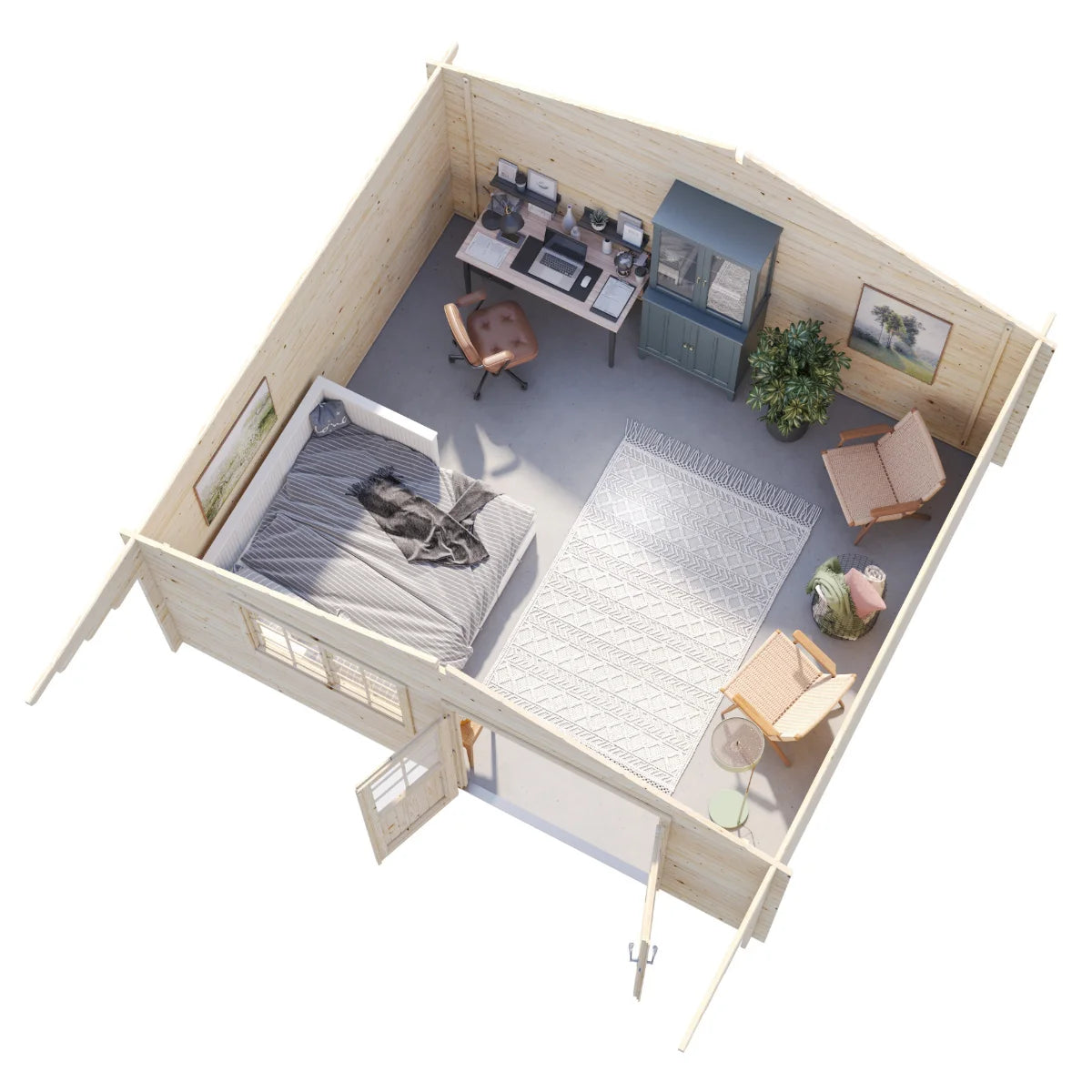 Losa Legnami Britta B - Casetta da giardino in legno impregnato 500x445 cm