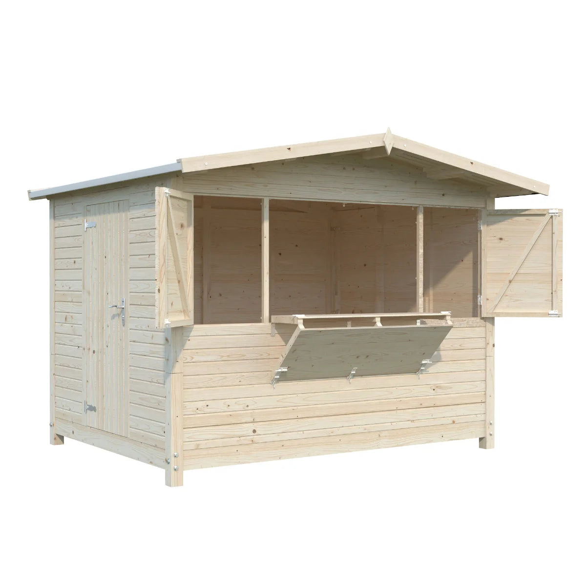 Losa Legnami Chiosco Marian pieghevole - Casetta da giardino in legno impregnato 298x228 cm