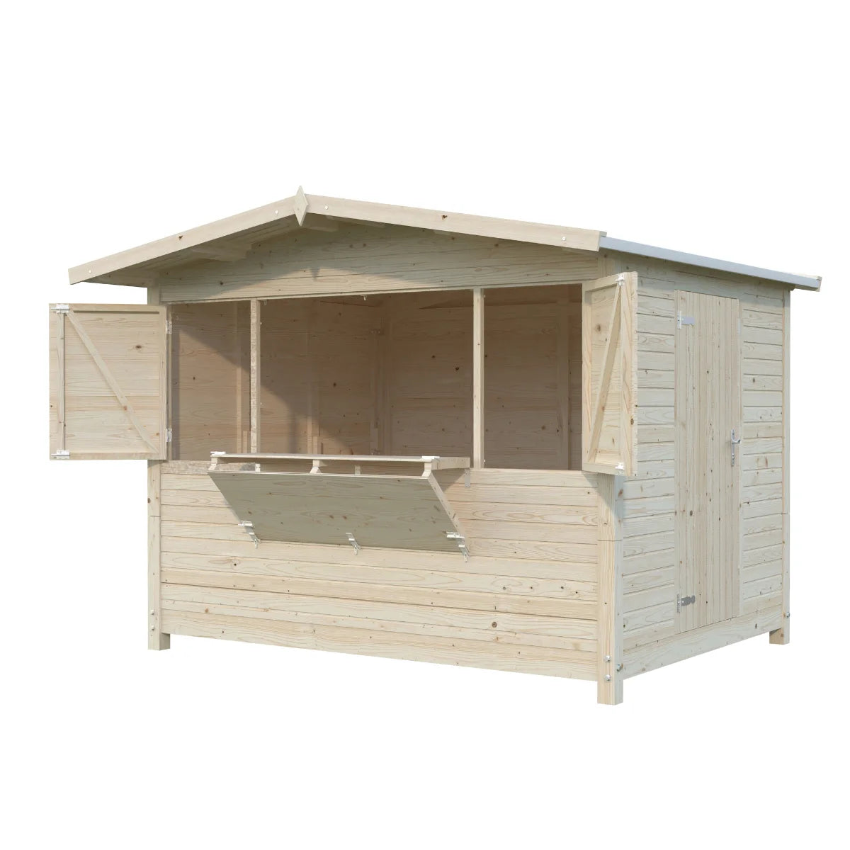 Losa Legnami Chiosco Marian pieghevole - Casetta da giardino in legno impregnato 298x228 cm