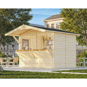 Losa Legnami Chiosco Stella A - Casetta da giardino in legno impregnato 273x190 cm