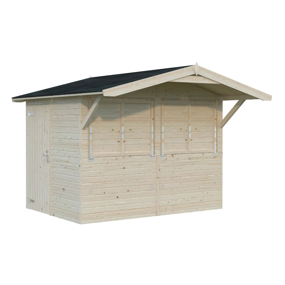 Losa Legnami Chiosco Stella A - Casetta da giardino in legno impregnato 273x190 cm