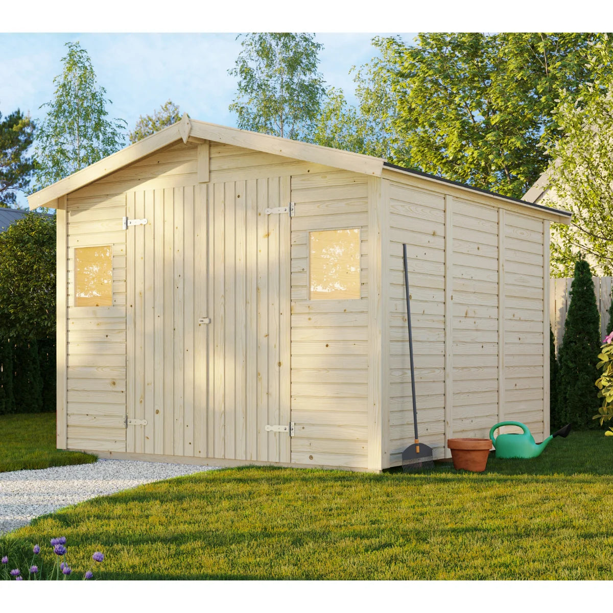 Losa Legnami Dan B - Casetta da giardino in legno impregnato 273x280 cm