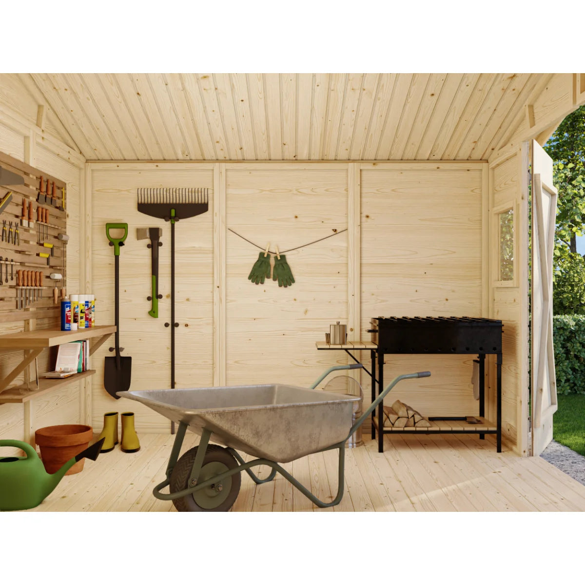 Losa Legnami Dan B - Casetta da giardino in legno impregnato 273x280 cm
