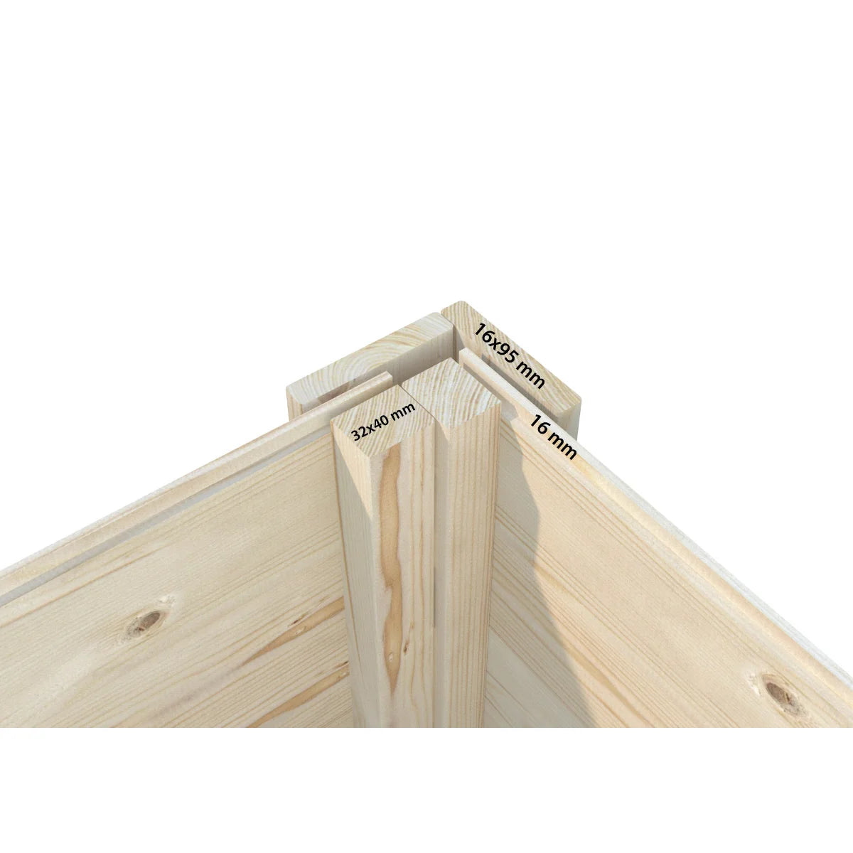 Losa Legnami Dan D - Casetta da giardino in legno impregnato 273x550 cm