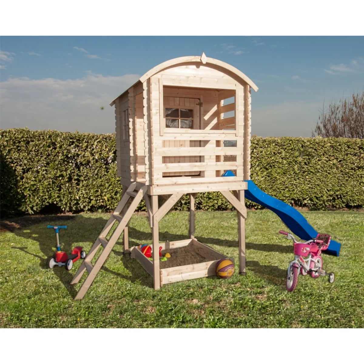 Losa Legnami Joy - Casetta da giardino per bambini in legno impregnato 163x118 cm