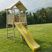 Losa Legnami Kicca 1 - Casetta da giardino per bambini torretta con arrampicata e scivolo