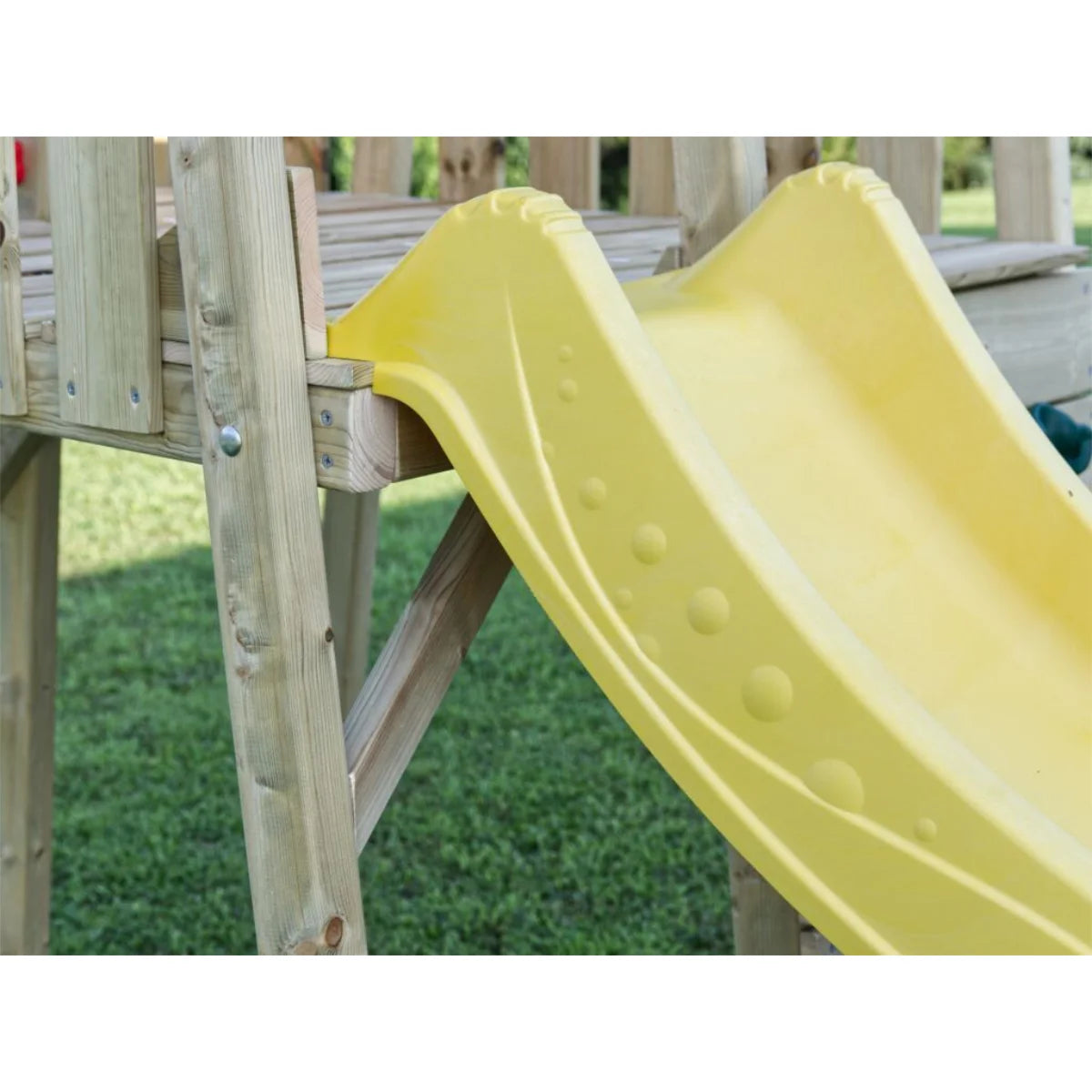 Losa Legnami Kicca 1 - Casetta da giardino per bambini torretta con arrampicata e scivolo