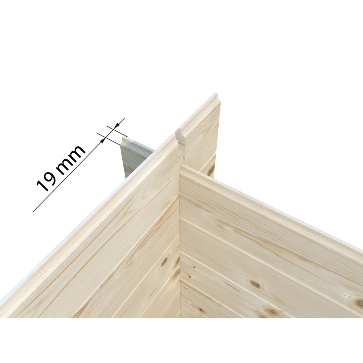 Losa Legnami Molly C - Casetta da giardino in legno impregnato 260x260 cm