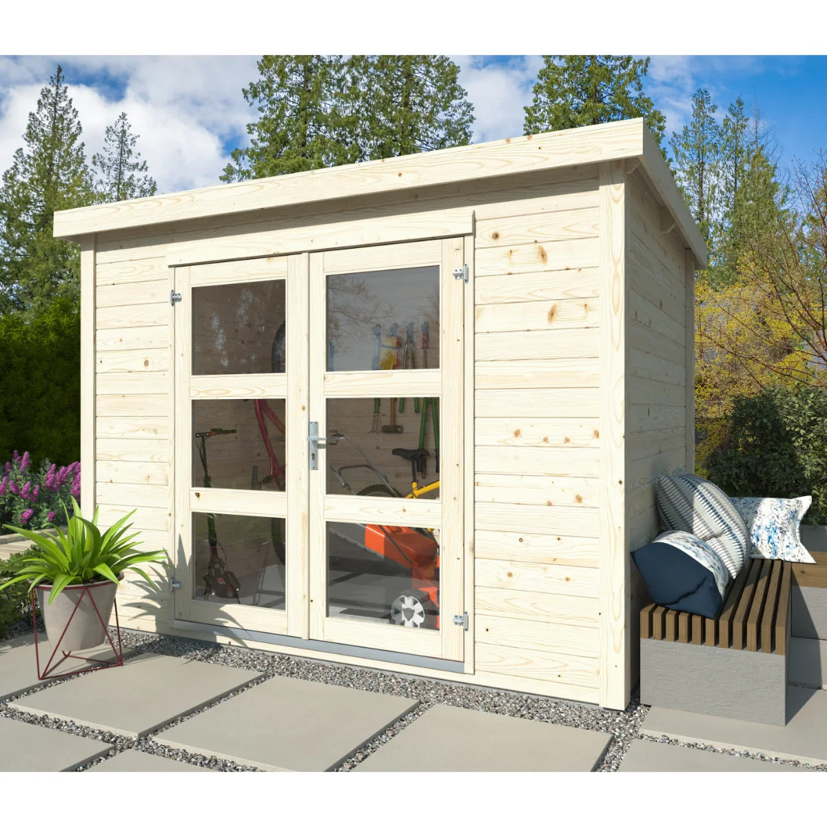 Losa Legnami Olivia 1 - Casetta da giardino in legno impregnato 280x184 cm
