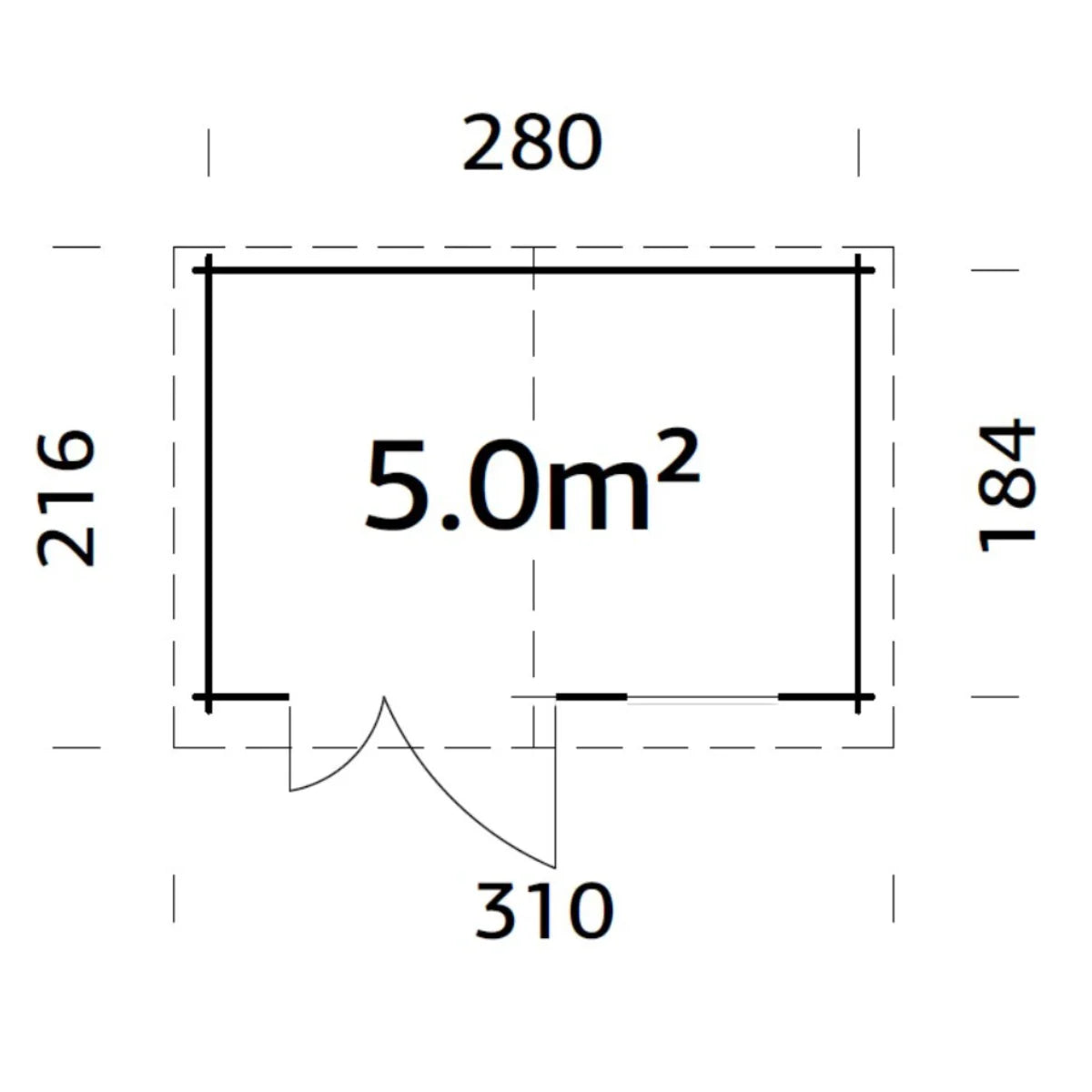 Losa Legnami Pablo 3 - Casetta da giardino in legno impregnato 296x200 cm