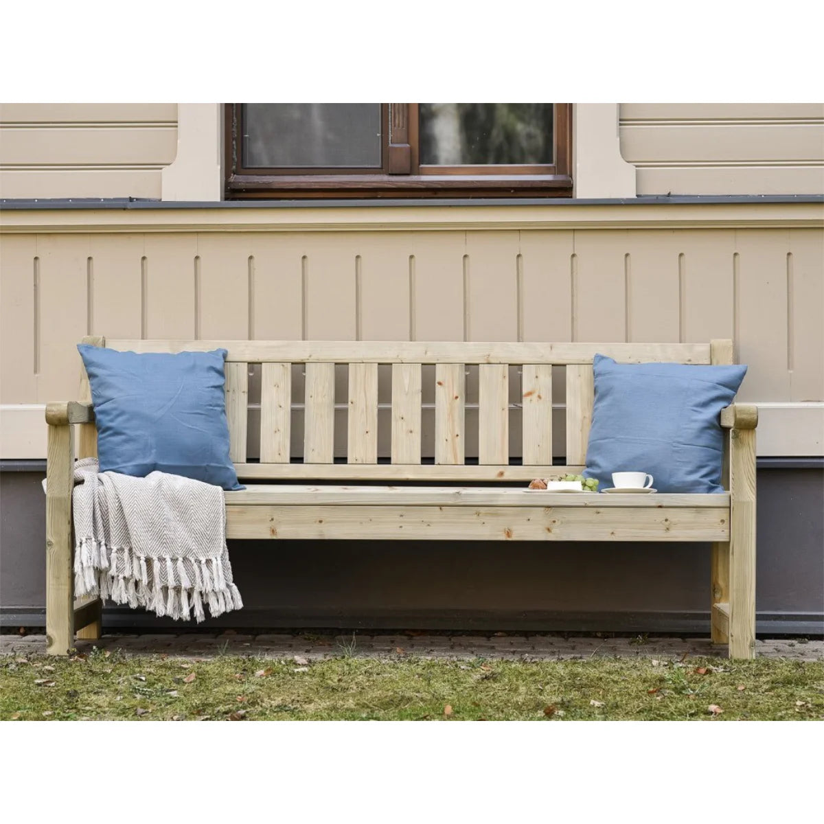 Losa Legnami Panca Ercole - Panchina di pino da giardino 200x65x23 cm
