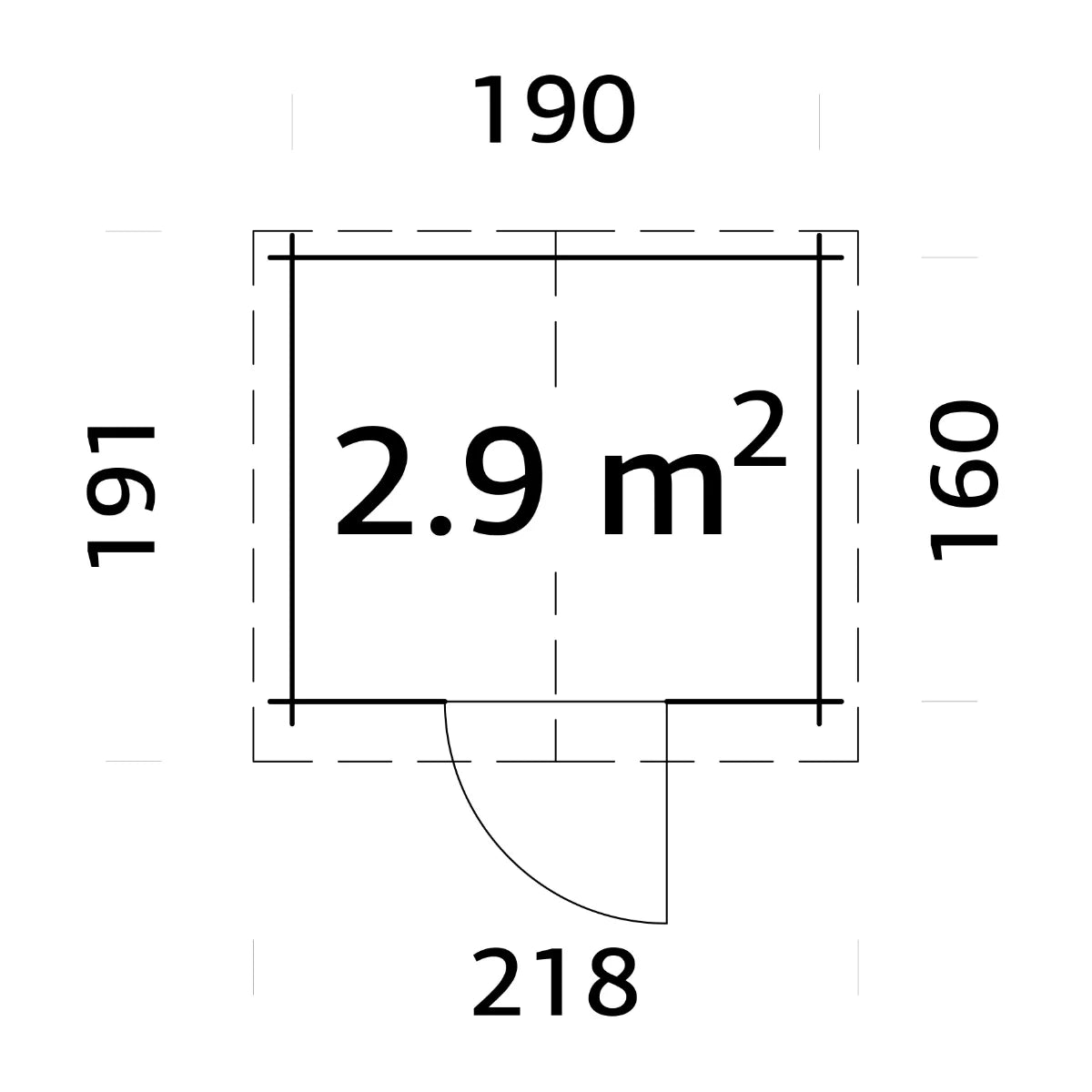 Losa Legnami Paola - Casetta da giardino in legno impregnato 206x176 cm