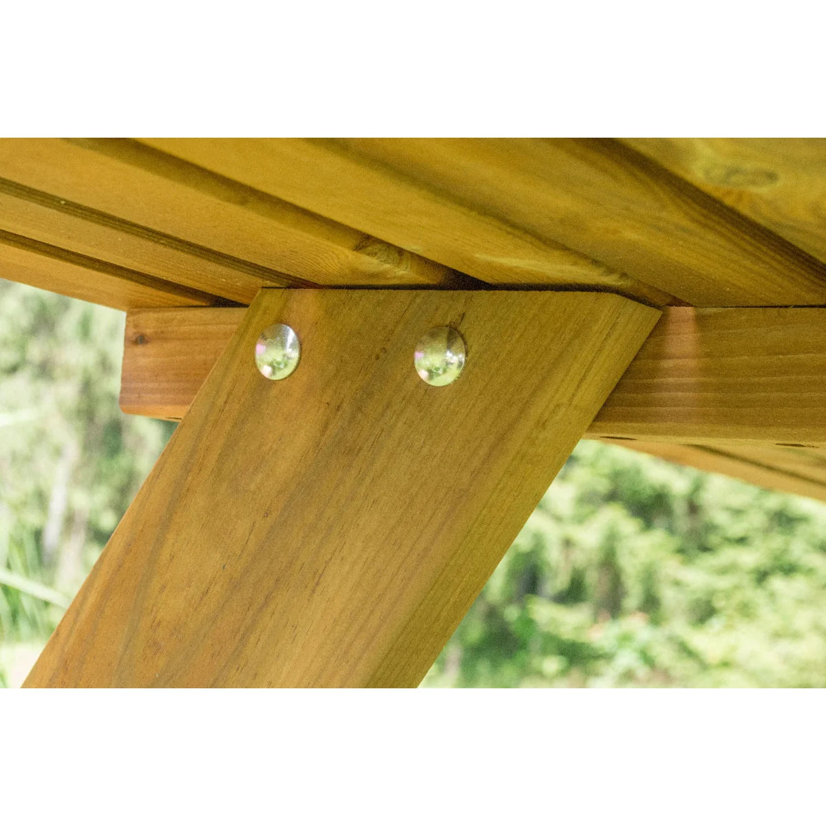 Losa Legnami Picnic Oasi inclusive - Tavolo con panche in legno da giardino 177x154x74 cm