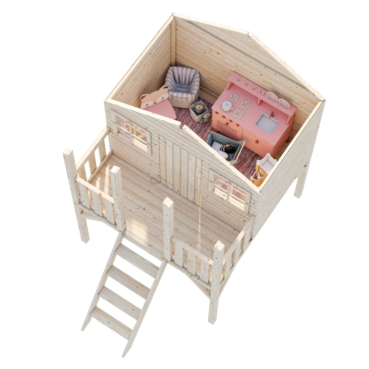Losa Legnami Toby - Casetta da giardino per bambini in legno impregnato 180x192 cm