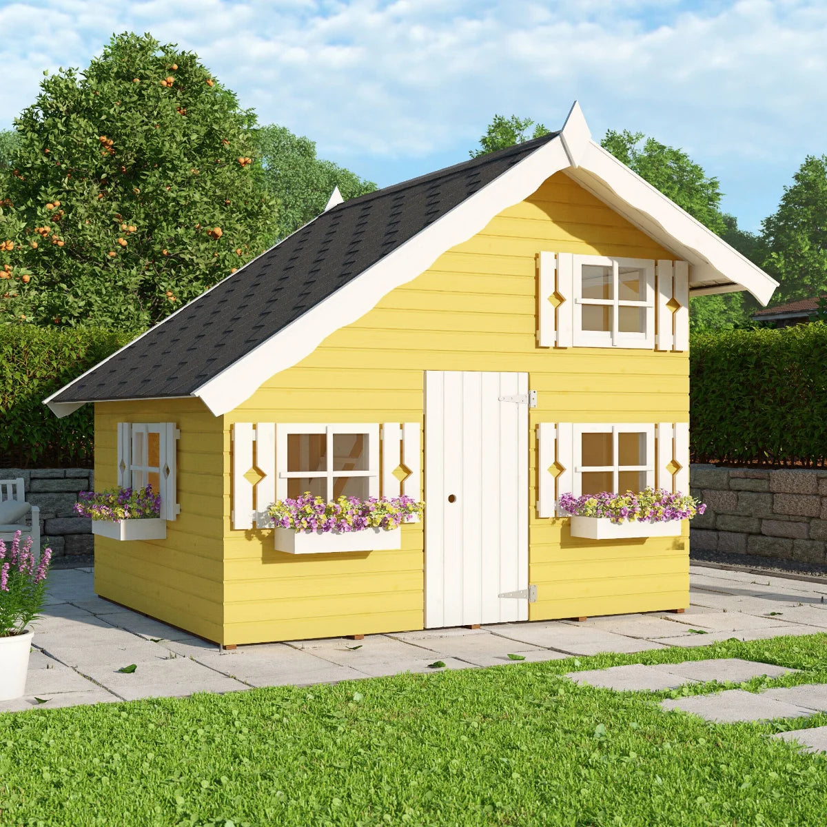 Losa Legnami Tom - Casetta da giardino per bambini in legno impregnato 220x180 cm