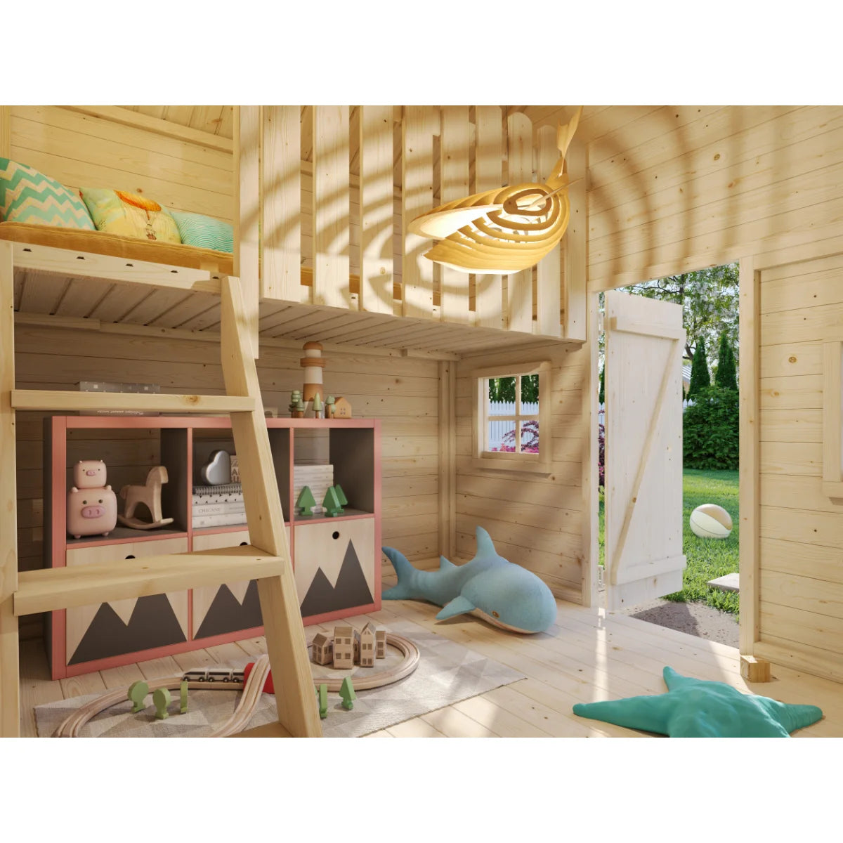Losa Legnami Tom - Casetta da giardino per bambini in legno impregnato 220x180 cm