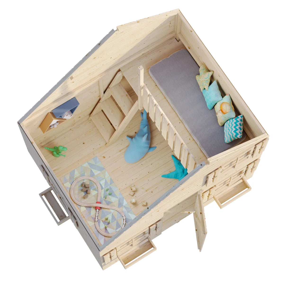Losa Legnami Tom - Casetta da giardino per bambini in legno impregnato 220x180 cm