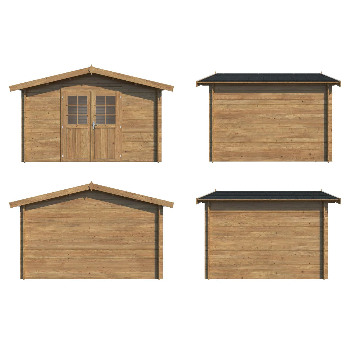 Losa Legnami Valentine B - Casetta da giardino in legno impregnato 358x296 cm