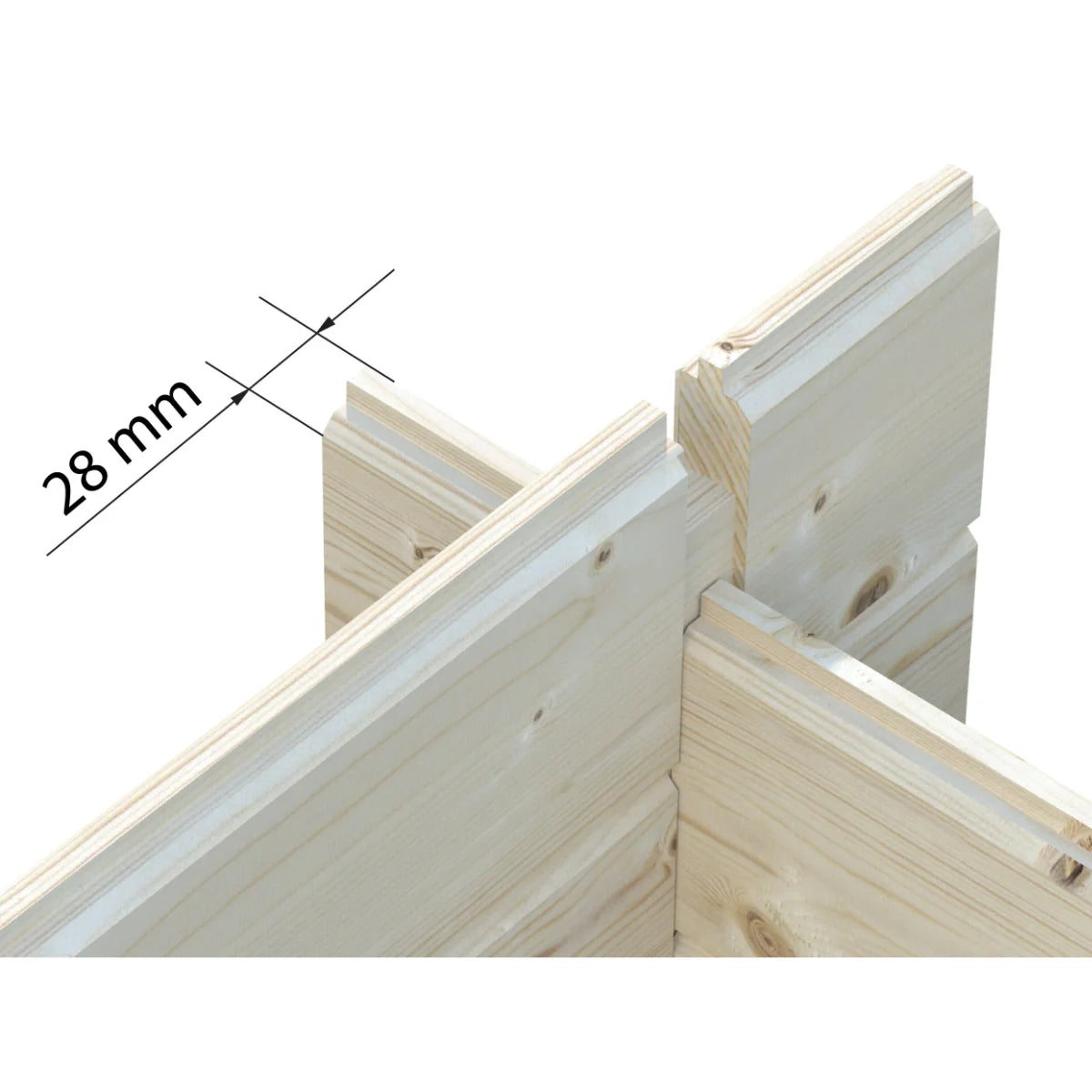 Losa Legnami Vivian - Casetta da giardino in legno impregnato 218x218 cm