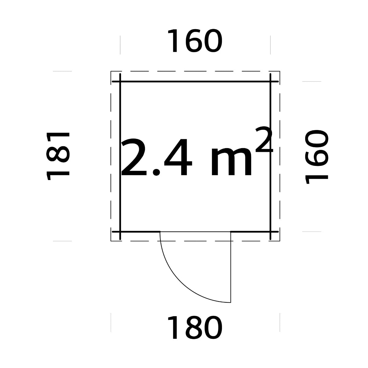 Losa Legnami Zoe A - Casetta da giardino in legno impregnato 176x176 cm