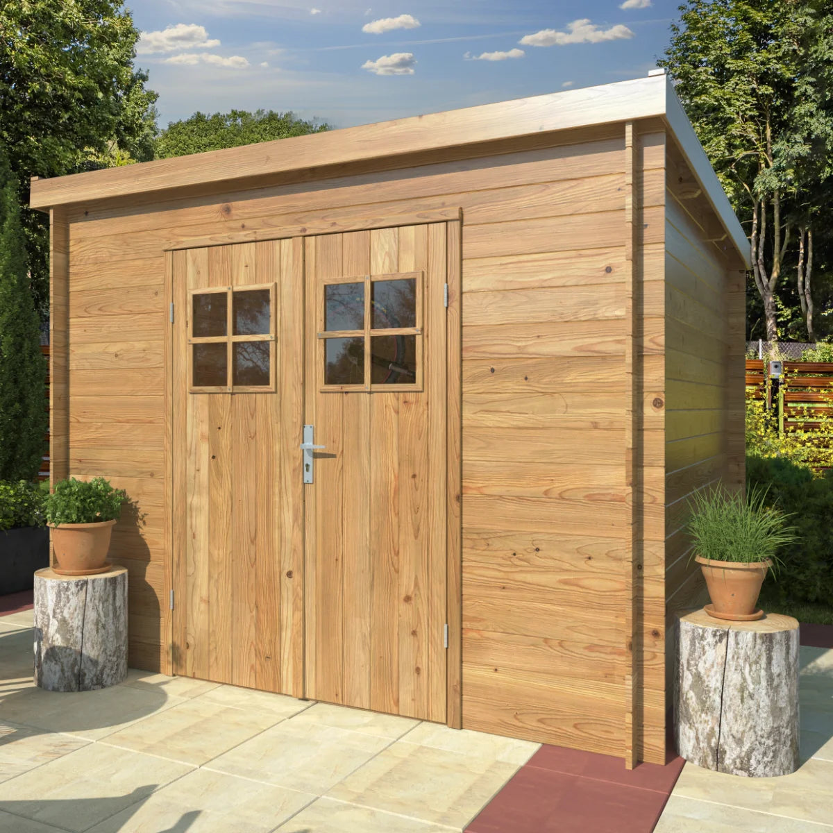 Losa Legnami Zoe C - Casetta da giardino in legno impregnato 260x260 cm