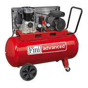 Fini MK102-100-2M – Compressore professionale a cinghia 100 litri, 2 HP, 10 bar