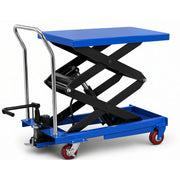 Marcotools 05.085.30 - Piattaforma mobile sollevamento idraulico a pedale forbice doppia 500kg