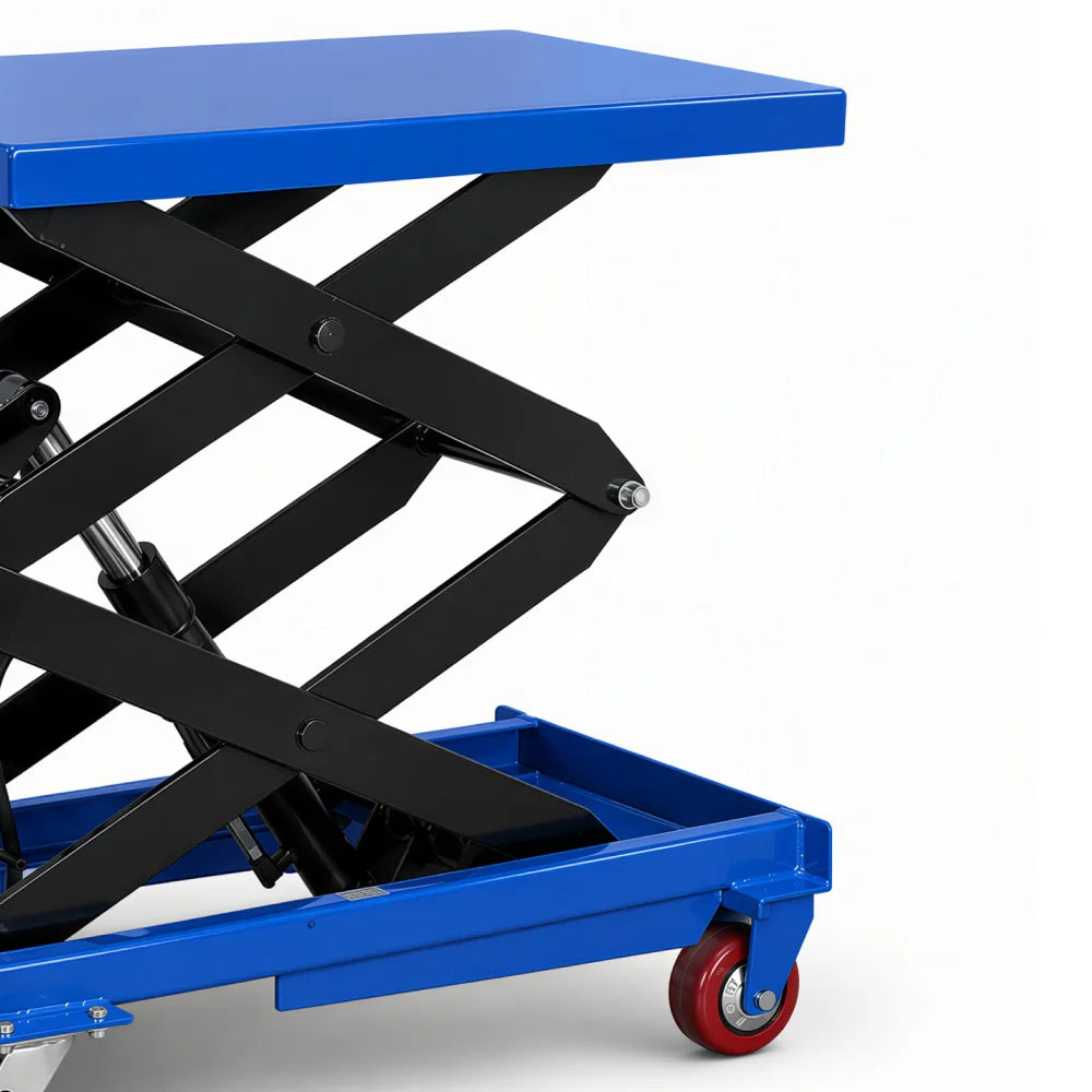 Marcotools 05.085.30 - Piattaforma mobile sollevamento idraulico a pedale forbice doppia 500kg