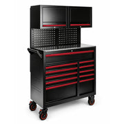 Marcotools 05.088.166 - Carrello cassettiera officina 11 cassetti - 290 utensili - con armadietti