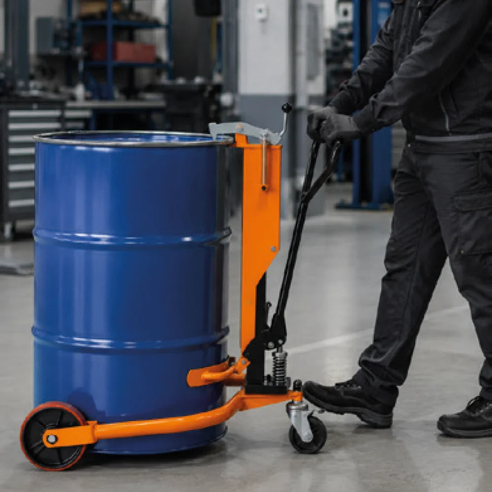 Marcotools 05.088.61 - Carrello idraulico sollevamento e trasporto fusti officina 250kg
