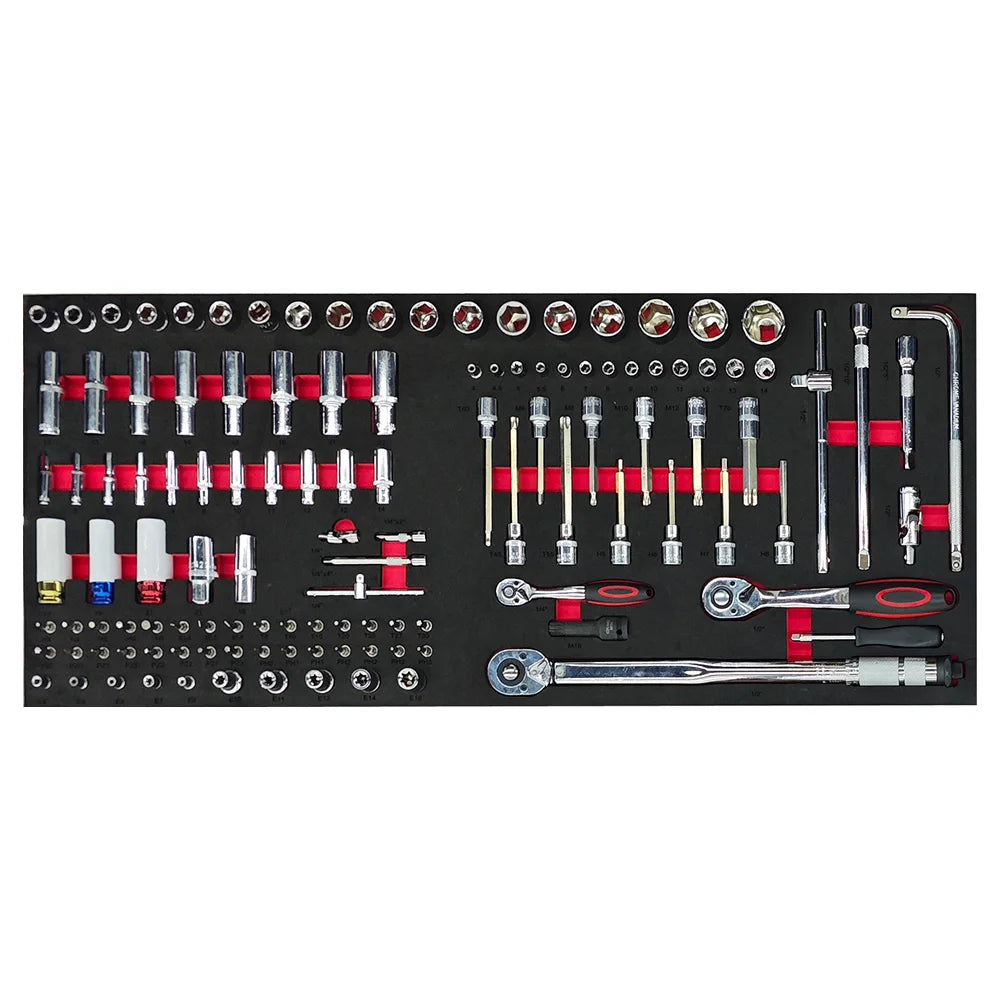 Marcotools 05.088.157 - Carrello cassettiera officina 12 cassetti completo di 471 utensili