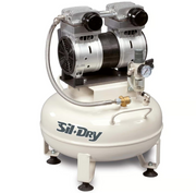 MedicAir Sildry OF 750-24V-1M compressore senza olio per laboratori dentistici e odontotecnici , 24 litri 220V 8 Bar