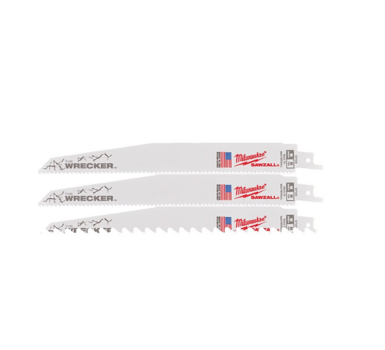 Milwaukee 48008706 WRECKER 230 x 711 Tpi - 25 pezzi lame segaccio SAWZALL , multimateriale