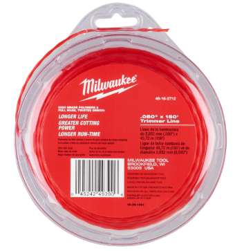 Milwaukee 49162712 filo per rocchetto decespugliatore 2 mm x 45 m