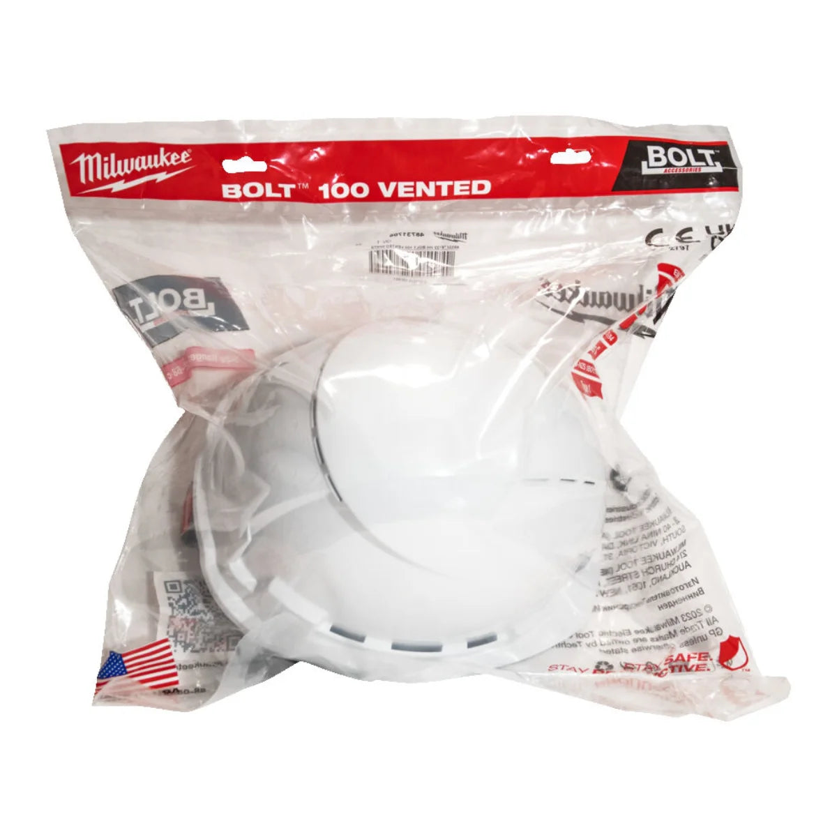 Milwaukee 4932478122 BOLT 100 Elmetto casco protettivo ventilato BIANCO