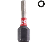 Milwaukee 4932500379 BIT HEX3 25MM (conf. 3pz) Bit SHOCKWAVE per avvitatori ad impulsi