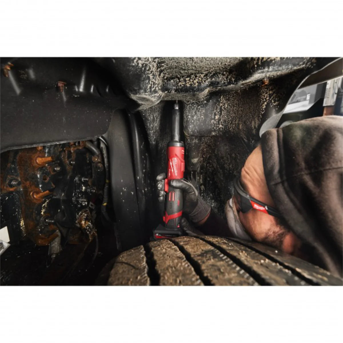 Milwaukee M12 FDGES2-0 - Mini Smerigliatrice dritta estesa a batteria 12V solo corpo