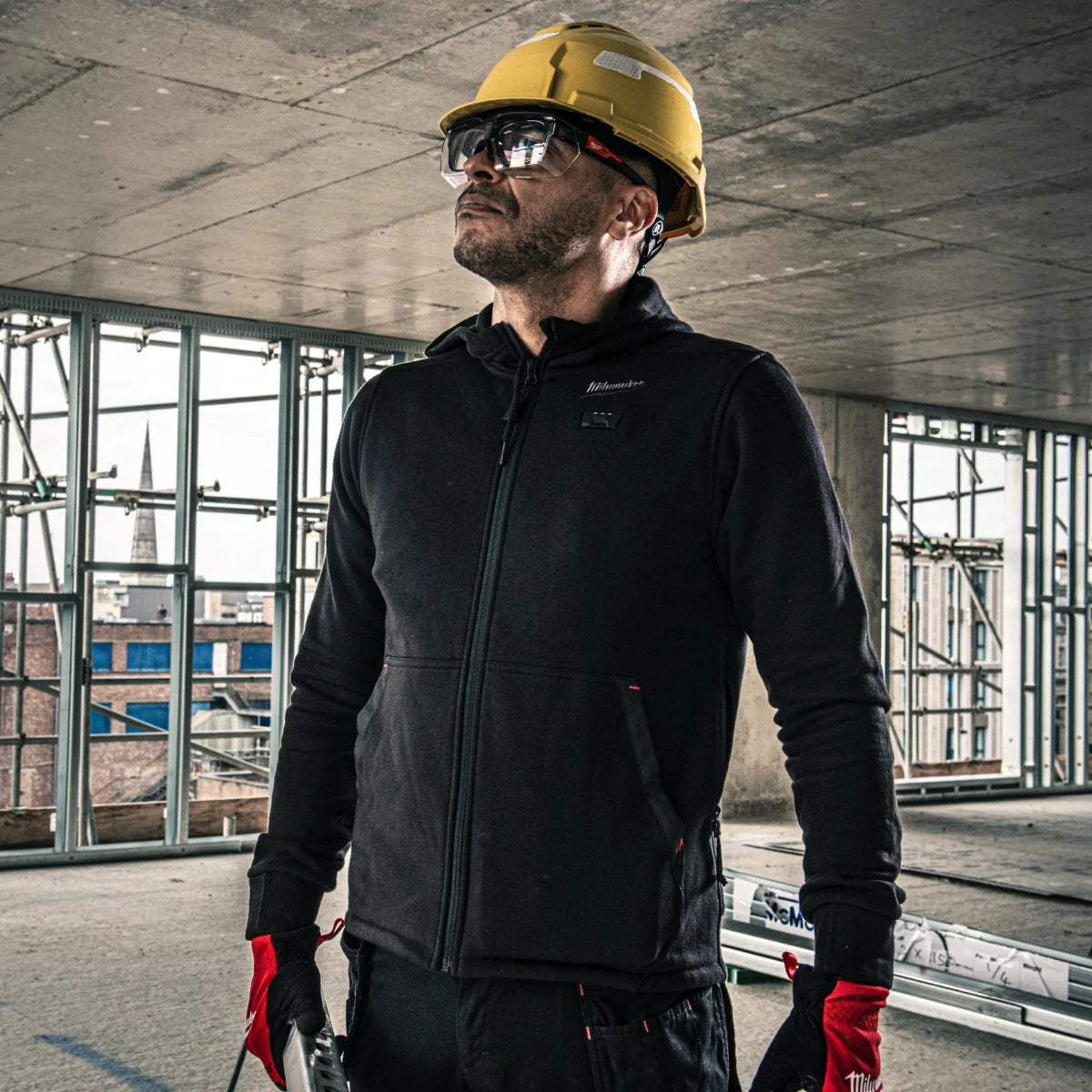 Milwaukee M12 HHBL5-0 Felpa termica riscaldata Hexon no batteria-caricabatterie