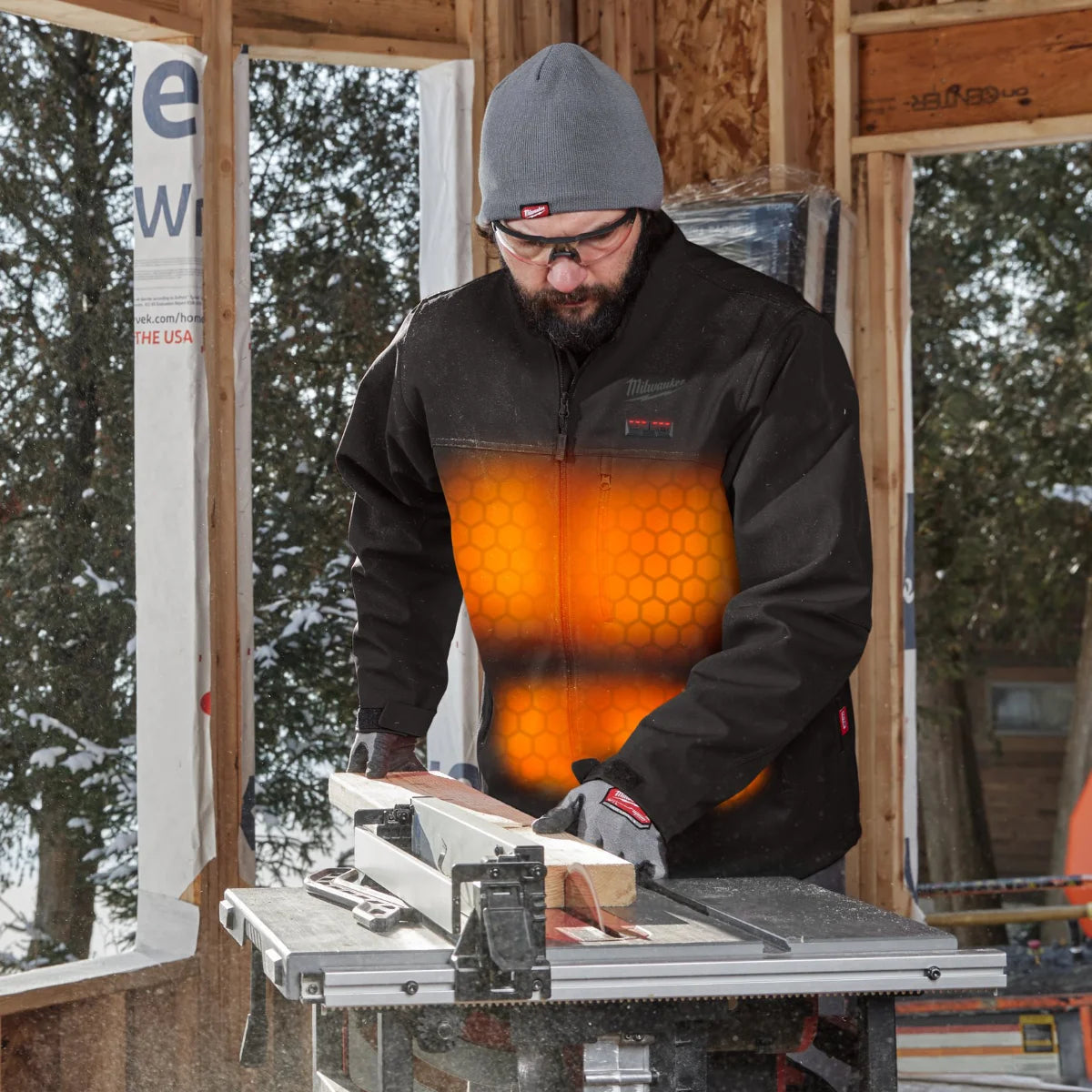 Milwaukee M12 HJBL6-0 Giacca termica riscaldata Toughshell Hexon - Solo giacca