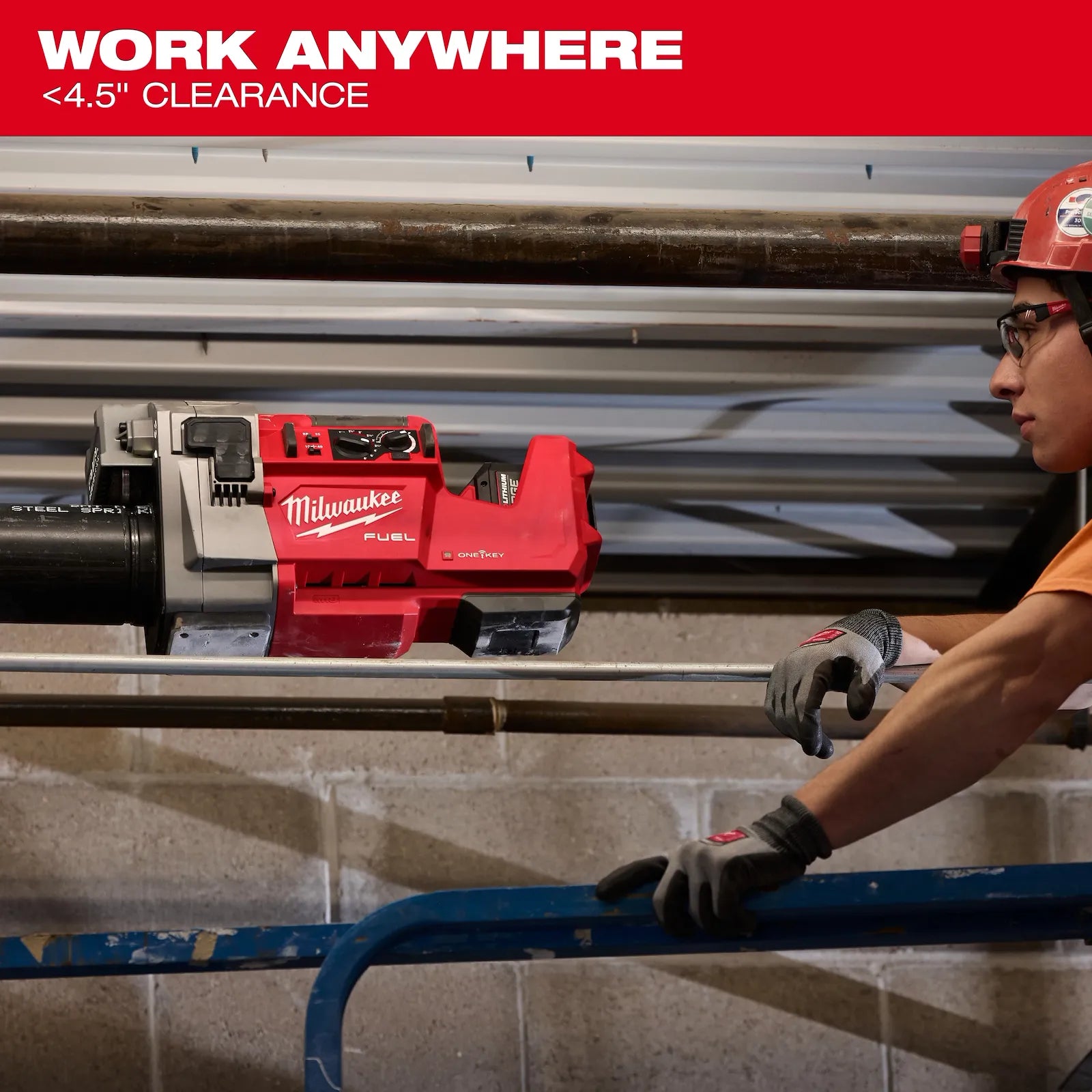 Milwaukee M18 FRGRO2-0C - Scanalatrice 18V per tubazioni 2" - 6" - Solo Corpo