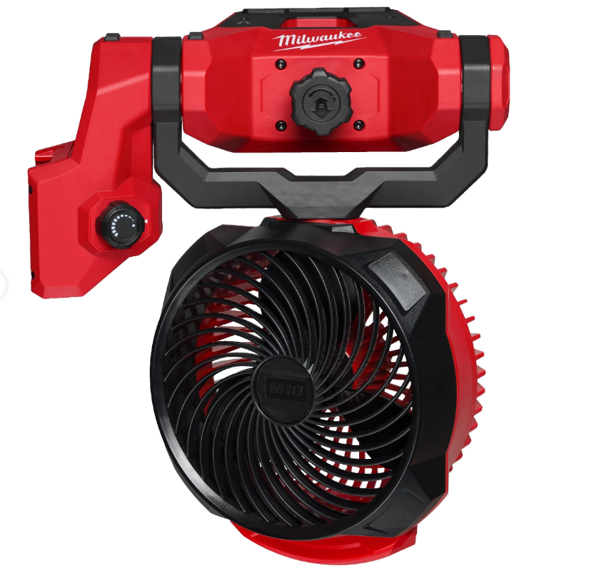 Milwaukee M18 LAF-0 Ventilatore a batteria con morsa da fissare ovunque , solo corpo